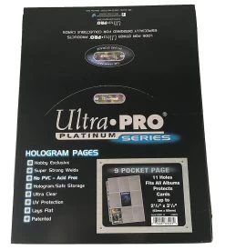 Ultra Pro Hüllen Für 9 Karten - 9-Pocket Pages Platinum (100 Stück)