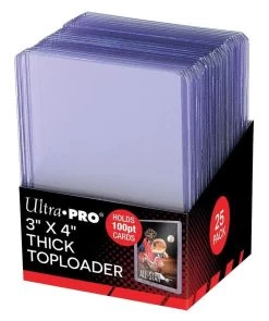 Ultra Pro Topload 3 X 4 Inch (Thicker Cards 100pt) (25 St.)