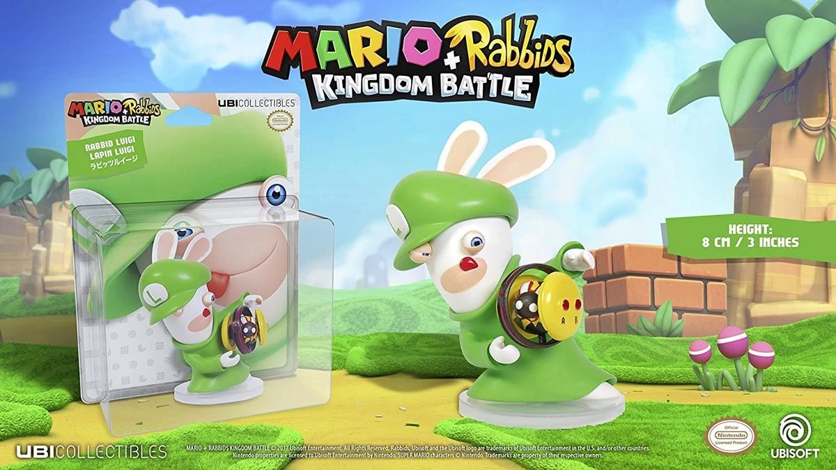 Ubisoft Mario + Rabbids Kingdom Battle: Rabbid Luigi 8cm Figur