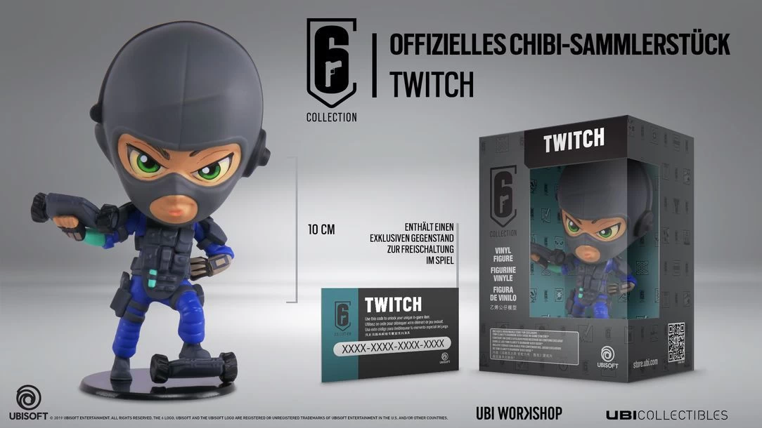Ubisoft Six Collection 3 - Twitch 10cm Vinyl Figur