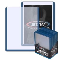 BCW 3 X 4 Inch Topload Card Holder (25 St.) Blauer Rand