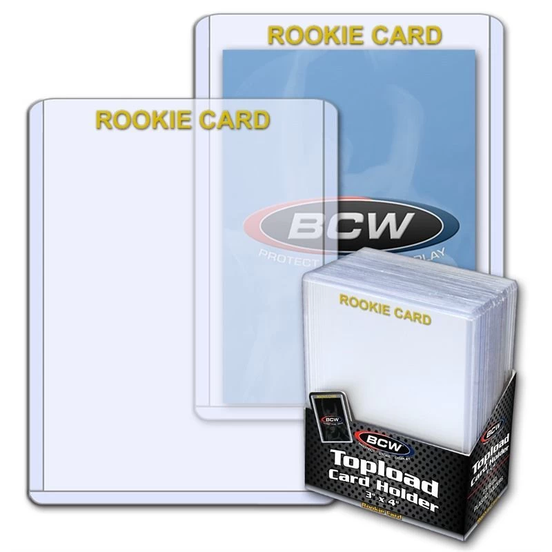3 X 4 Inch Topload Card Holder "Rookie Card" Gold (25 Stück)