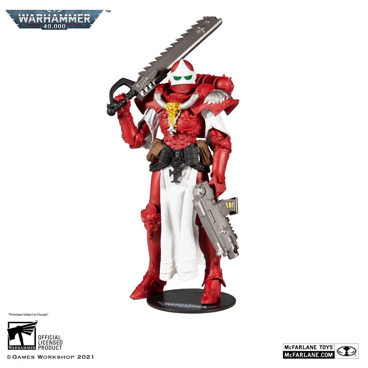 Warhammer 40k - Adepta Sororitas Battle Sister Red Figur – Bild 2