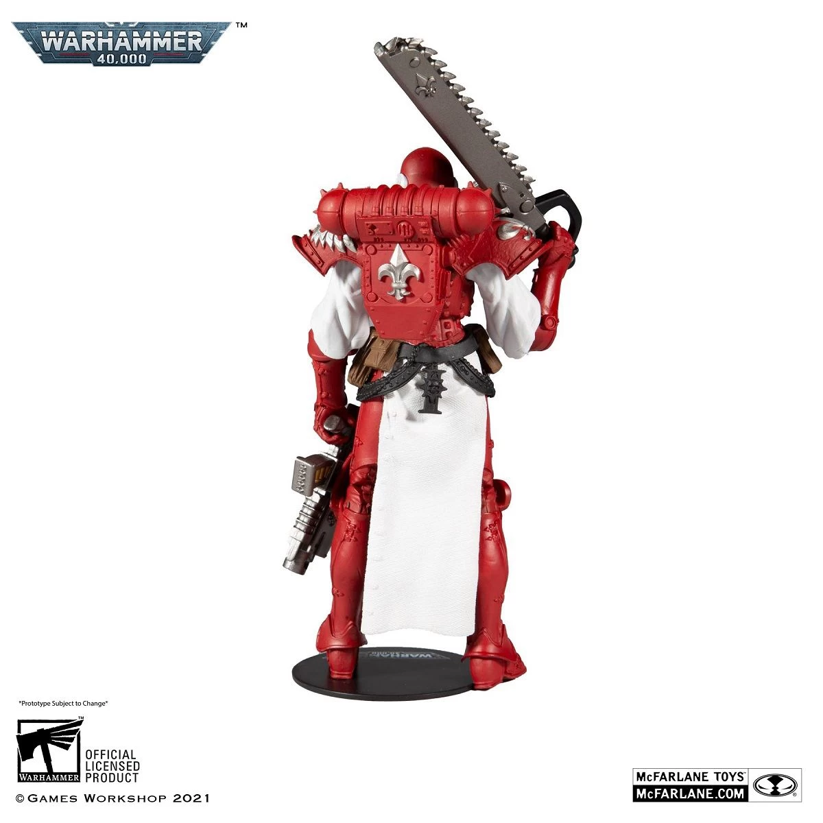 Warhammer 40k - Adepta Sororitas Battle Sister Red Figur – Bild 4