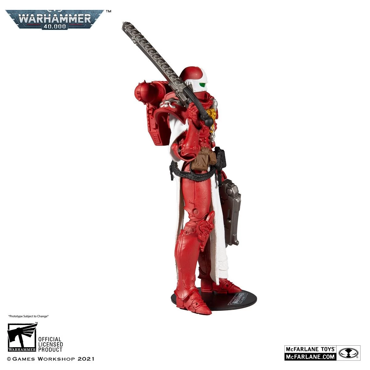 Warhammer 40k - Adepta Sororitas Battle Sister Red Figur – Bild 5