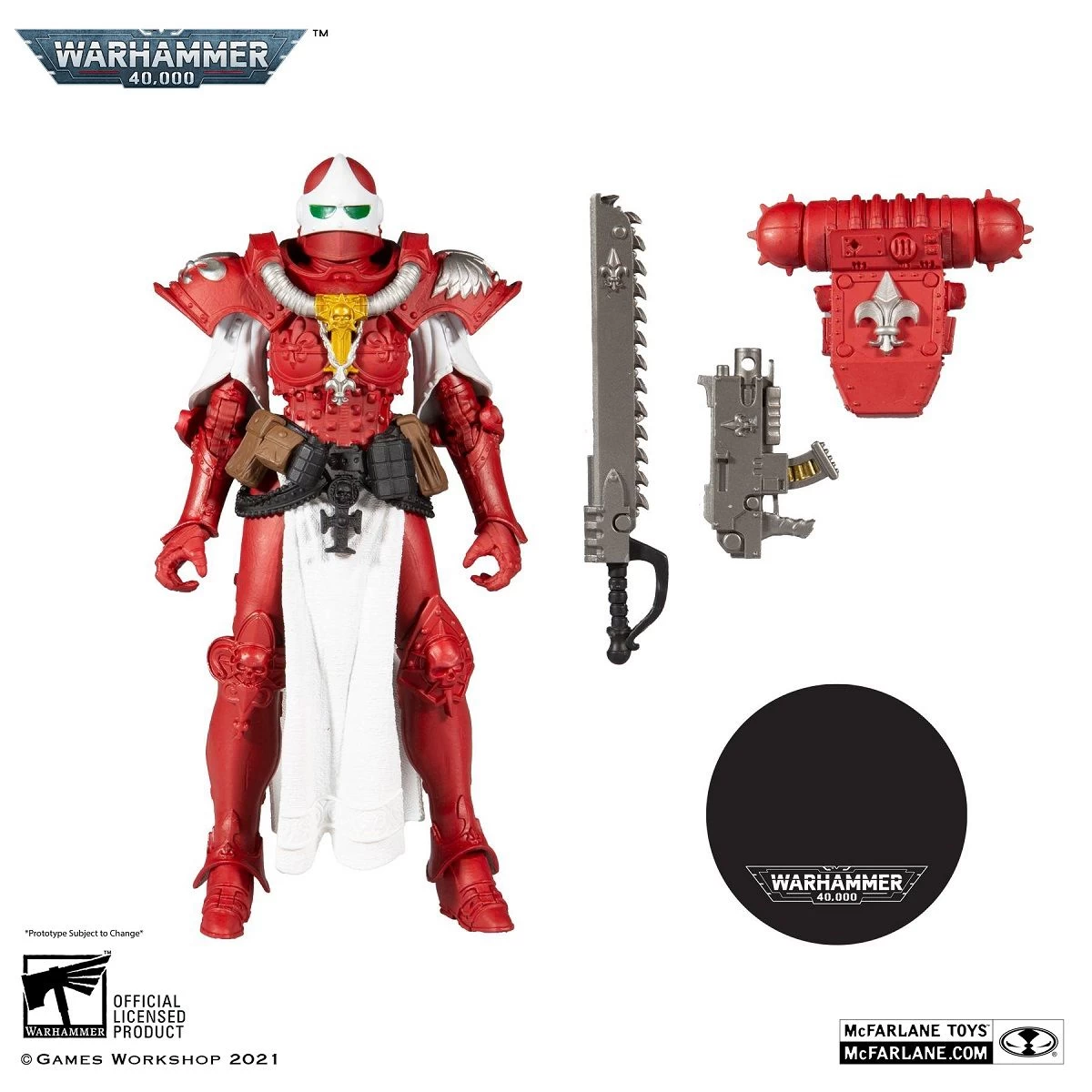 Warhammer 40k - Adepta Sororitas Battle Sister Red Figur