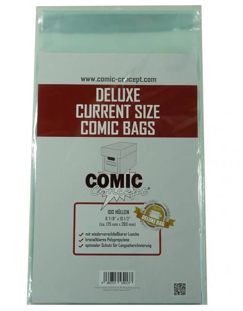 Comic Concept Deluxe Comic Bags Current Size (100 St.) – Bild 2
