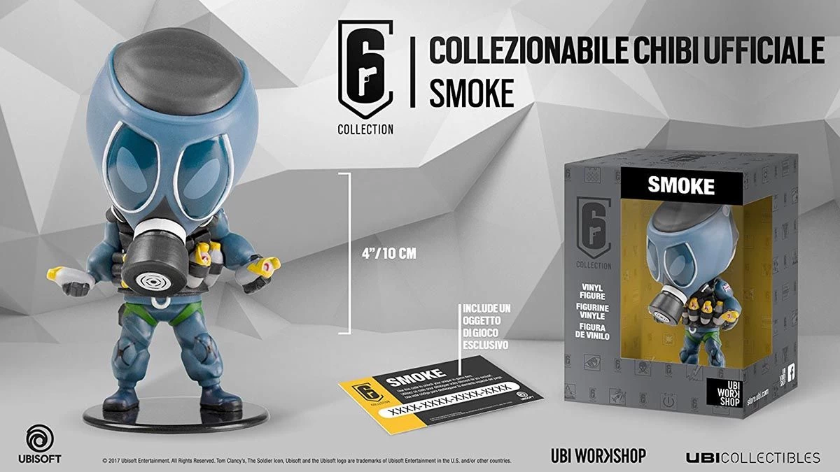 Ubisoft Six Collection - Smoke 10cm Vinyl Figur