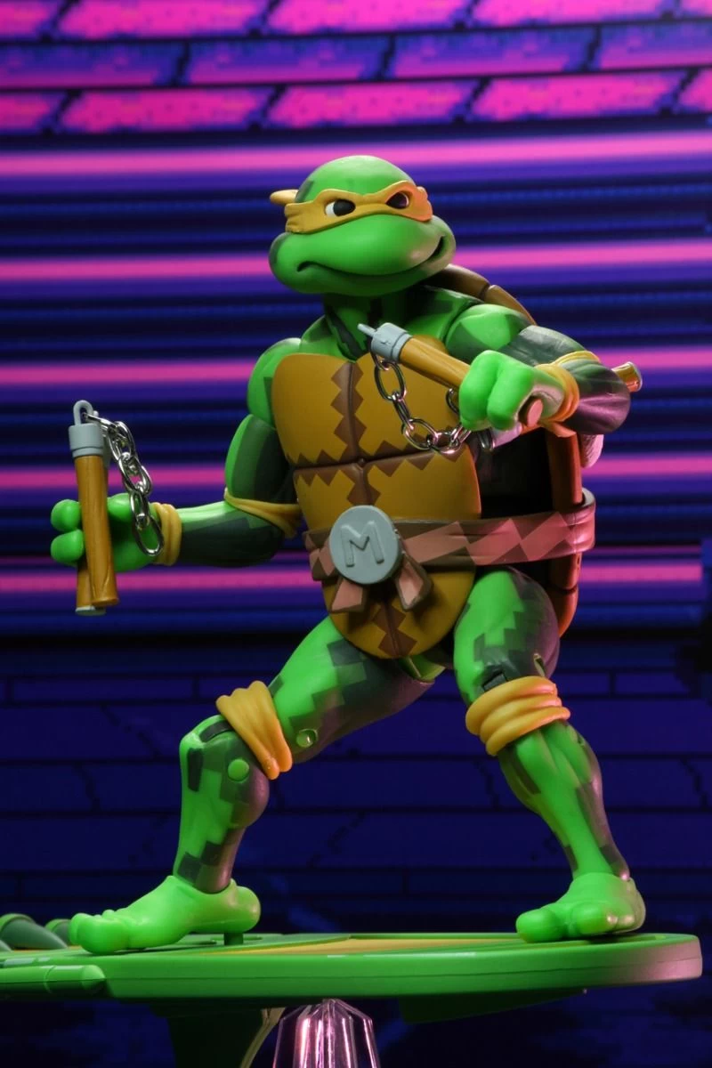 NECA Teenage Mutant Ninja Turtles (1990 Video-Game) - Michelangelo Actionfigur – Bild 2