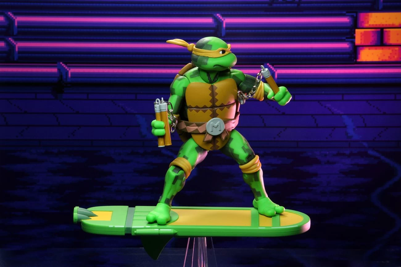 NECA Teenage Mutant Ninja Turtles (1990 Video-Game) - Michelangelo Actionfigur – Bild 3
