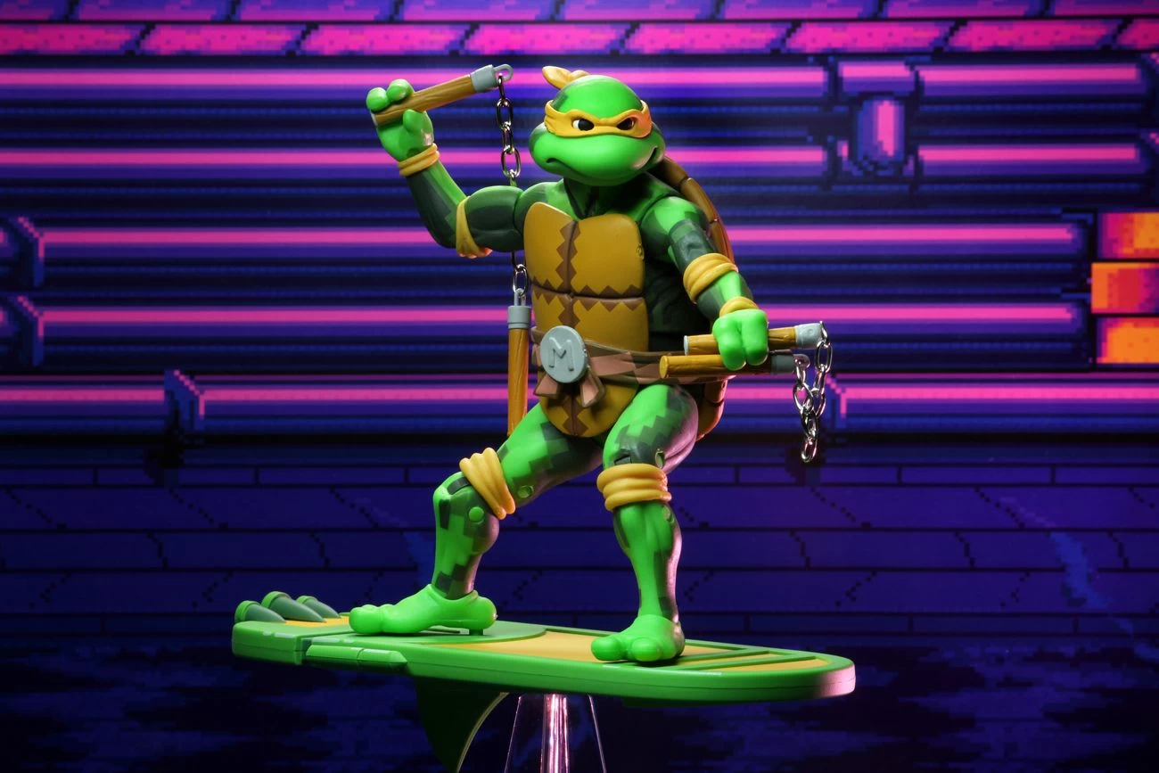 NECA Teenage Mutant Ninja Turtles (1990 Video-Game) - Michelangelo Actionfigur – Bild 4