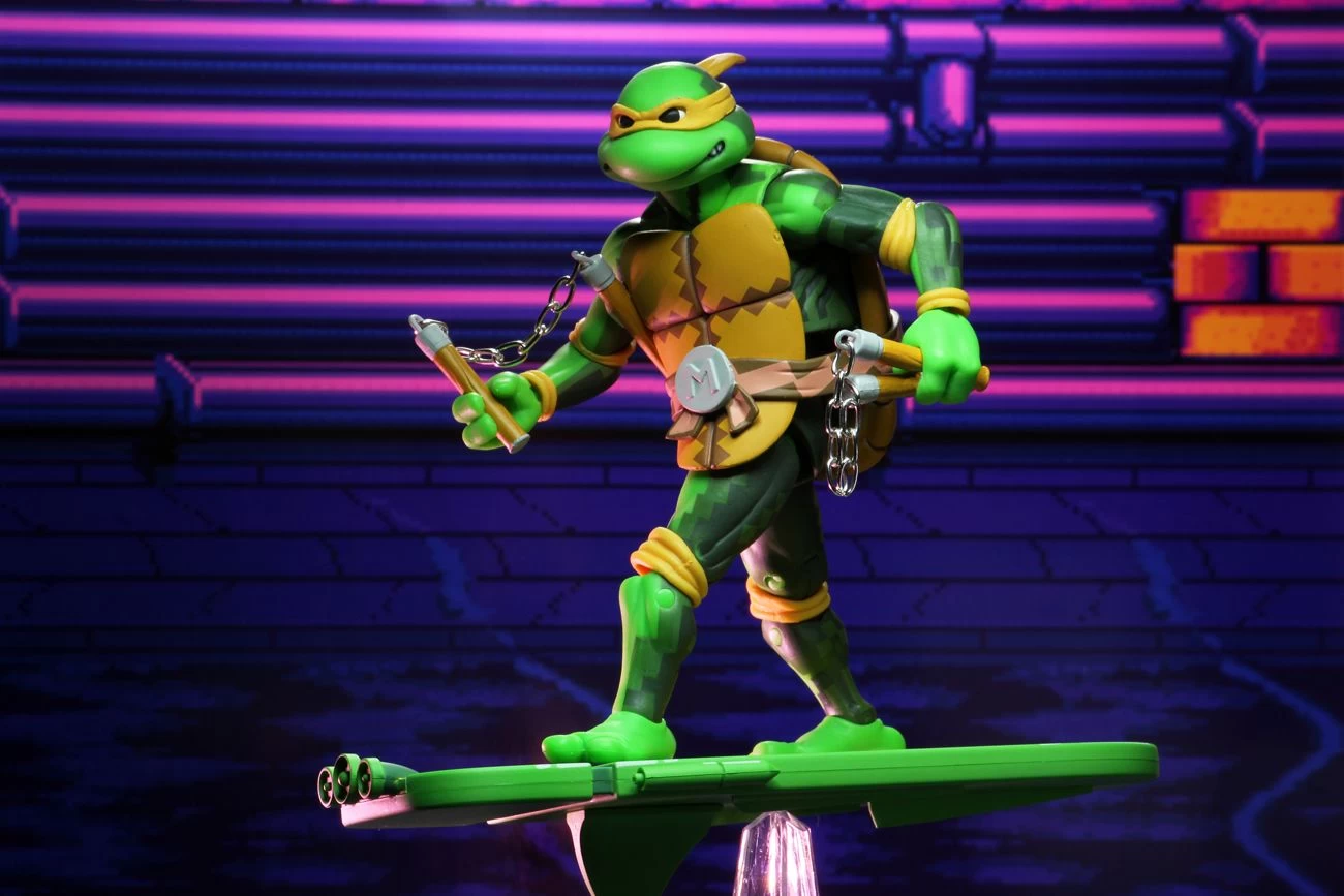 NECA Teenage Mutant Ninja Turtles (1990 Video-Game) - Michelangelo Actionfigur – Bild 6