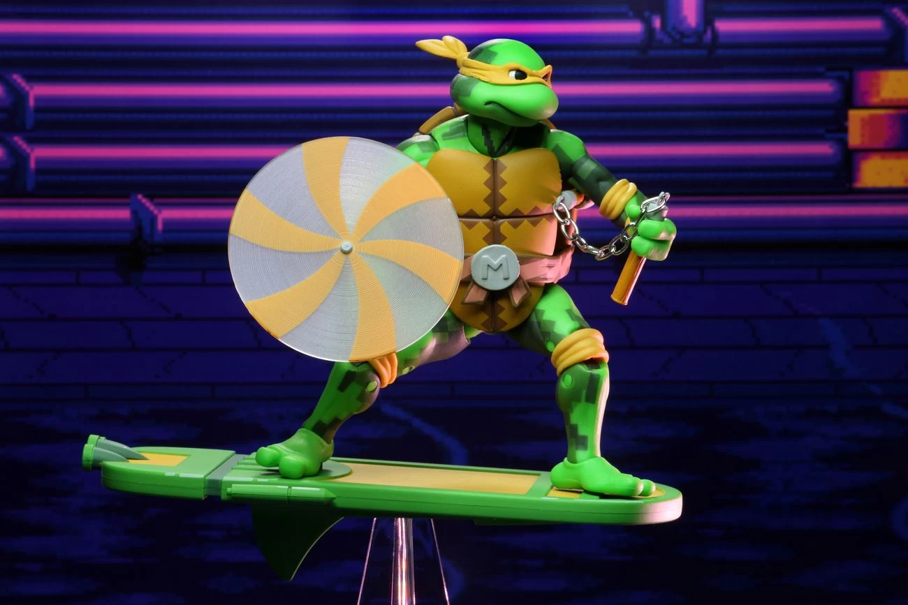 NECA Teenage Mutant Ninja Turtles (1990 Video-Game) - Michelangelo Actionfigur – Bild 7