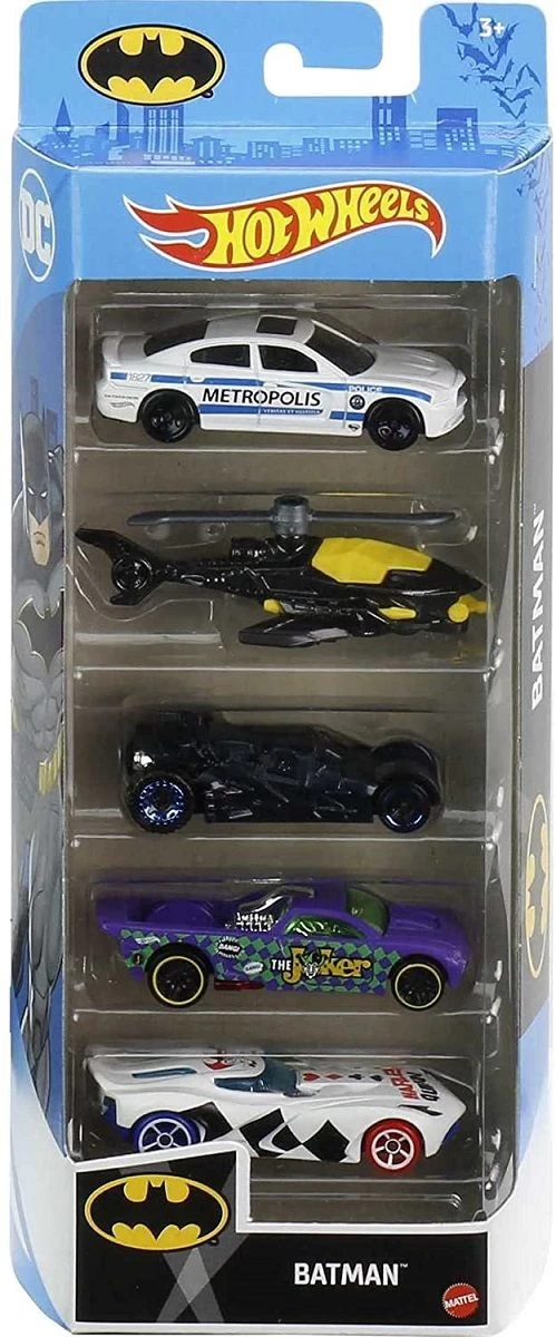 MATTEL Hot Wheels - DC Batman Die-Cast Fahrzeuge 5er-Pack – Bild 6