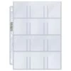 Ultra Pro UP Hüllen Für 12 Sticker - 100 Stück 12-Pocket Ringbucheinlagen