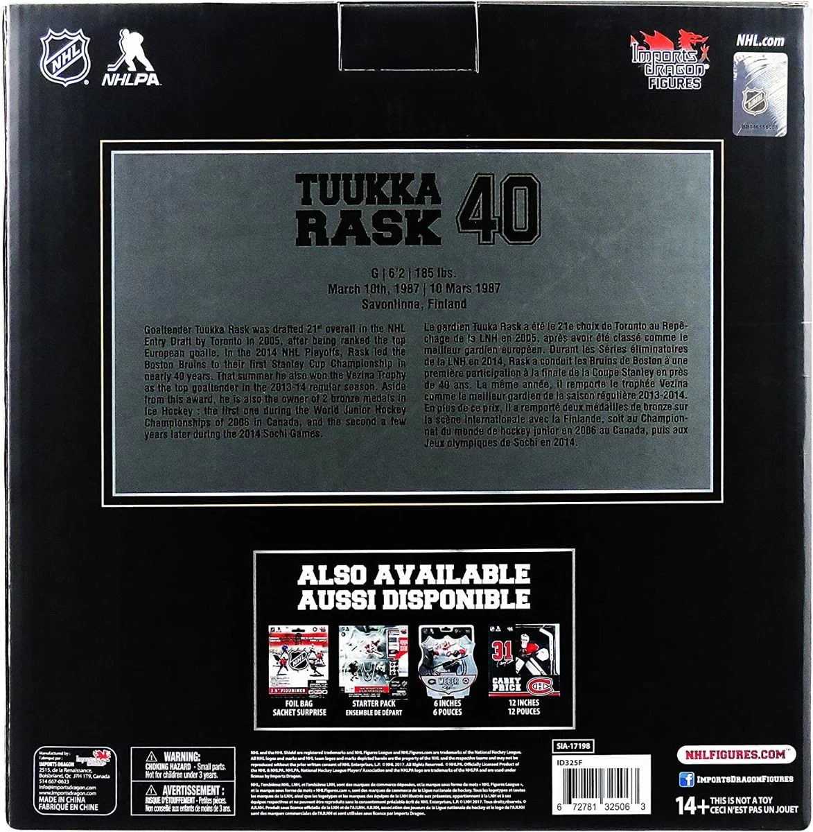 NHL - Boston Bruins - Tuukka Rask - Figur – Bild 4