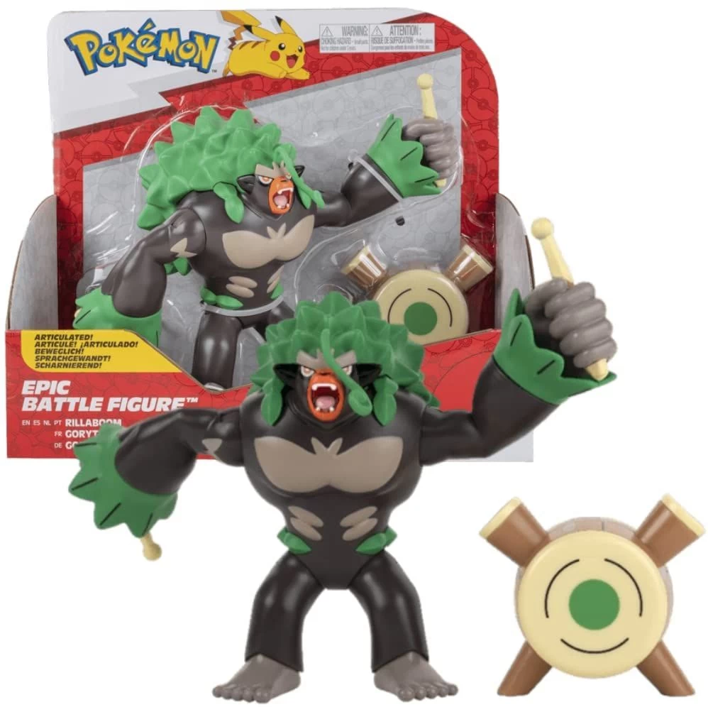 Pokémon - Gortrom/Rillaboom - Epic Battle Actionfigur – Bild 2