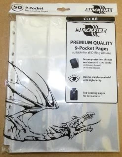 Hüllen Für 9 Karten - Top Loading - 50 Stück 9-Pocket Pages