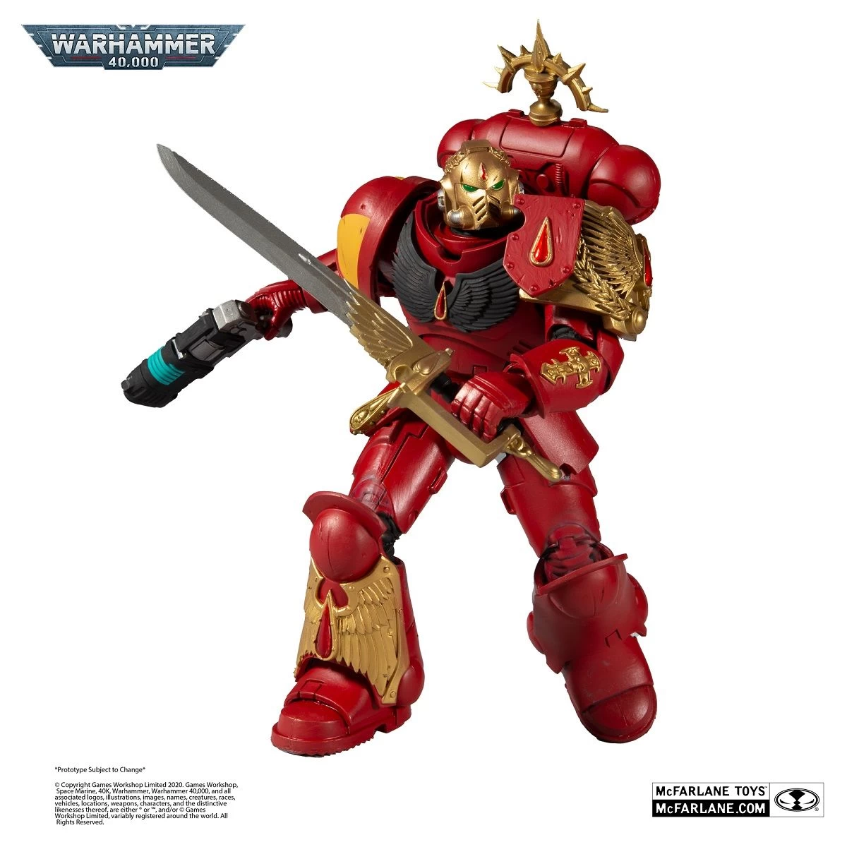 Warhammer 40K - Blood Angel Primaris Lieutenant Figur – Bild 7