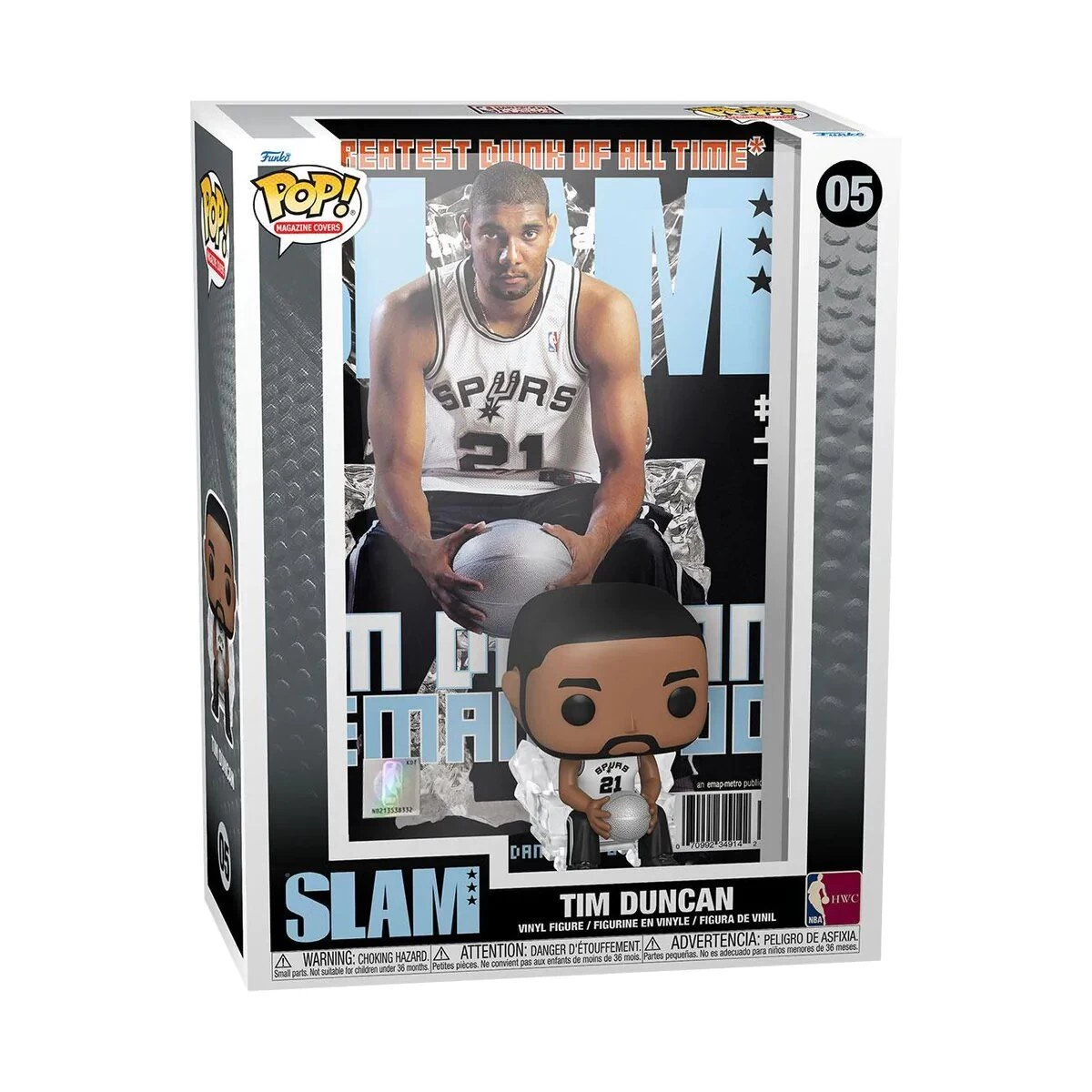 FUNKO POP! - Tim Duncan - NBA San Antonio Spurs (Cover Slam) – Bild 2