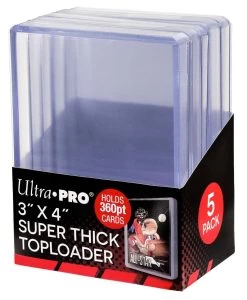 Ultra Pro Topload 3 X 4 Inch (Super Thick Cards 360pt) (5er Pack)