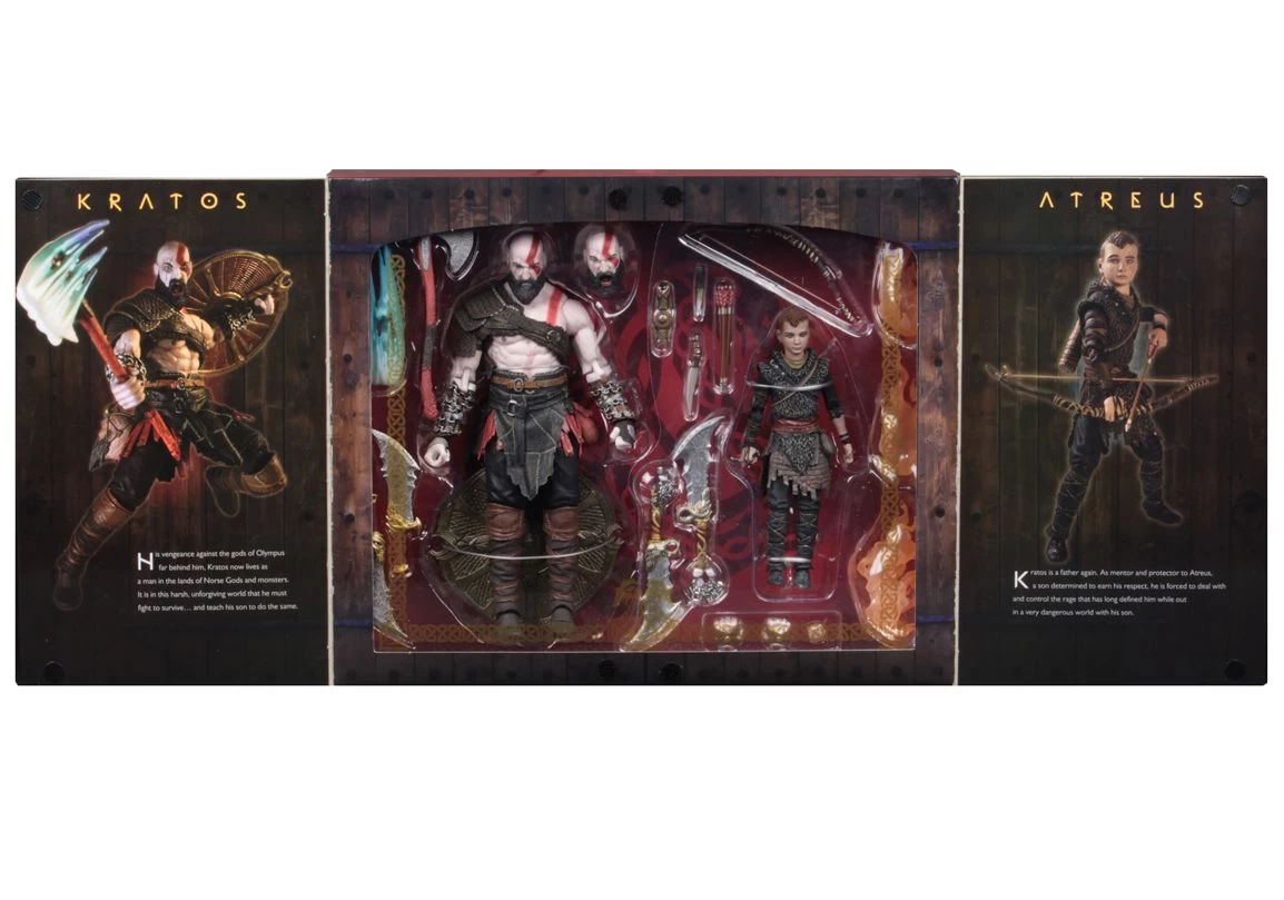 NECA God Of War (2018) - Ultimate Kratos & Atreus 2er Figuren Set – Bild 4