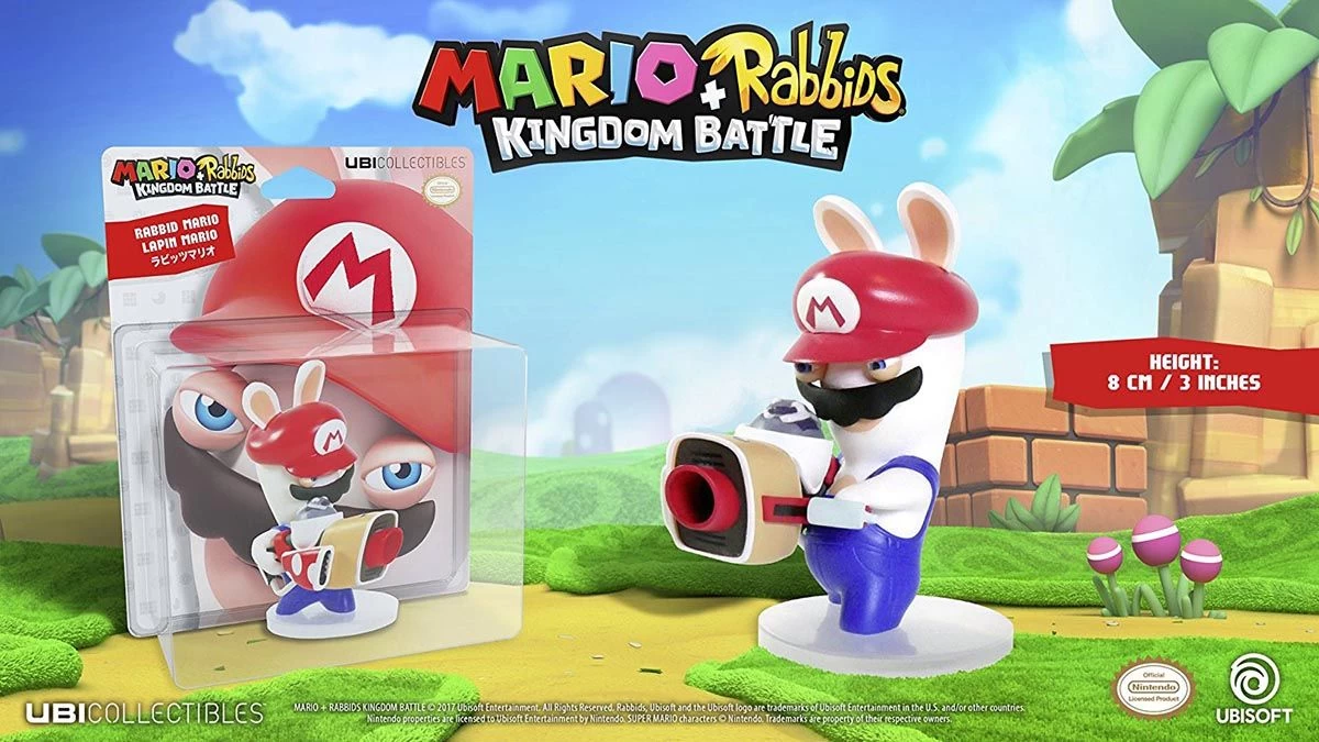 Ubisoft Mario + Rabbids Kingdom Battle: Rabbid Mario 8cm Figur