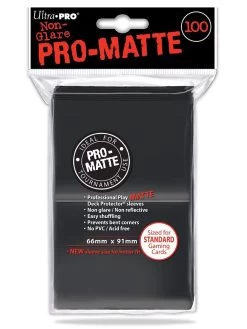 Ultra Pro Pro-Matte Sleeves Black - Schwarz (100 St.)