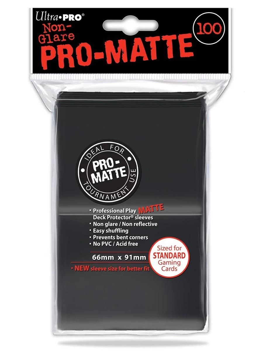 Ultra Pro Pro-Matte Sleeves Black - Schwarz (100 St.)