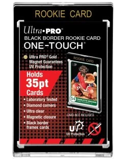 Ultra Pro One-Touch Card Holder "Rookie Card" Mit Schwarzem Rand (35pt)