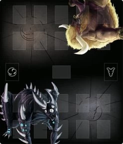 Neopren Spielmatte - Minotaurus Vs Schreckensalb (61x71cm)