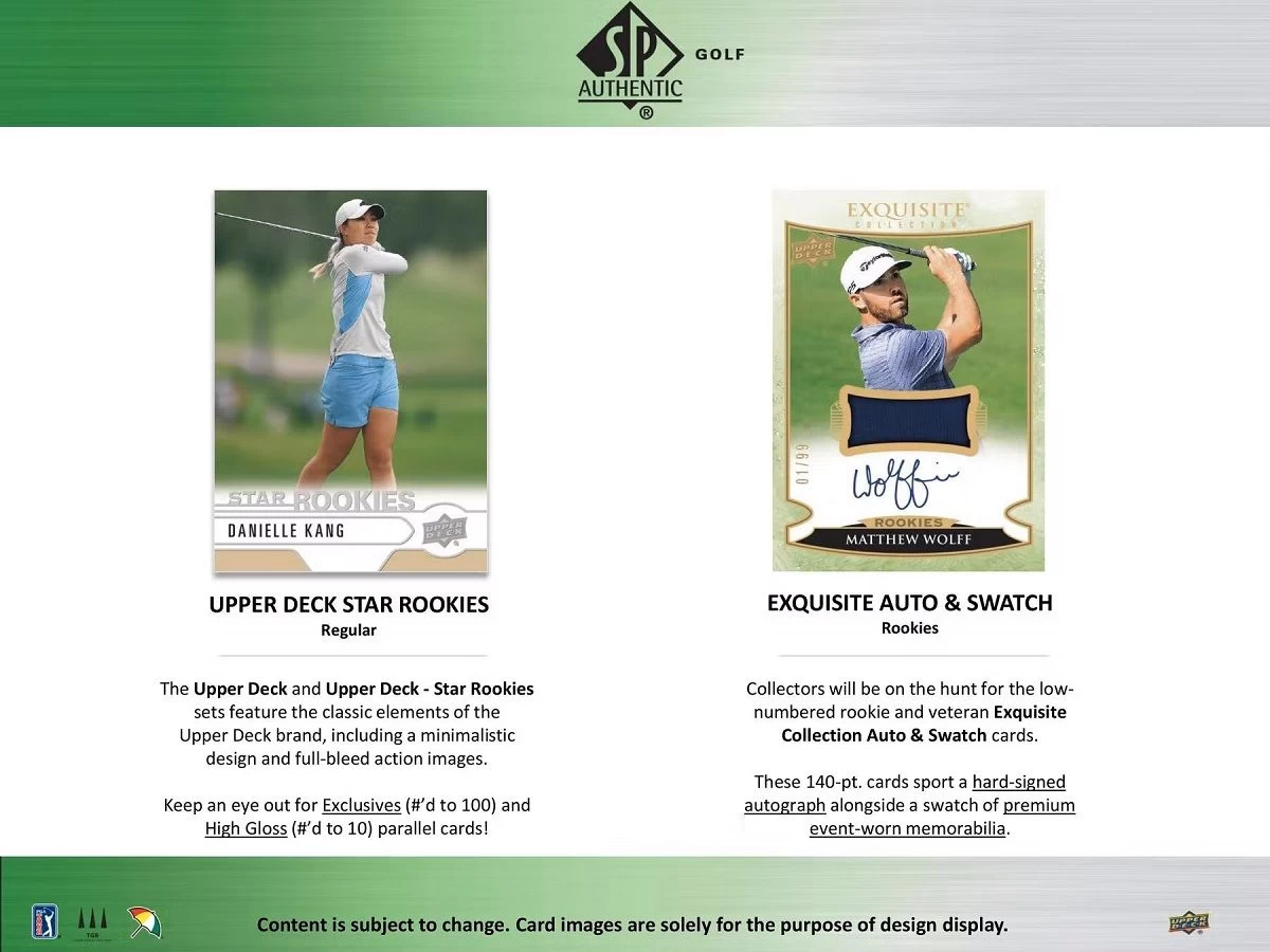 Upper Deck - SP Authentic Golf 2021 Display – Bild 5