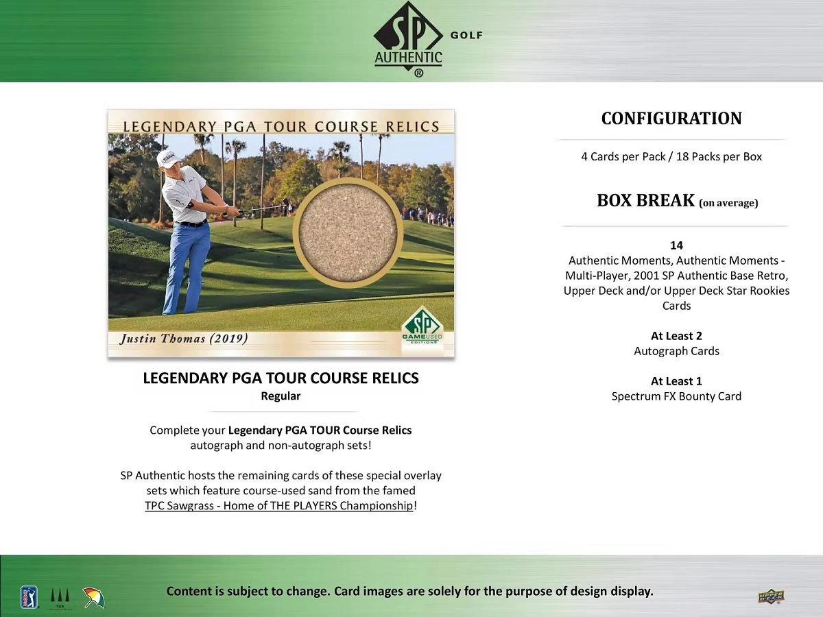 Upper Deck - SP Authentic Golf 2021 Display – Bild 3